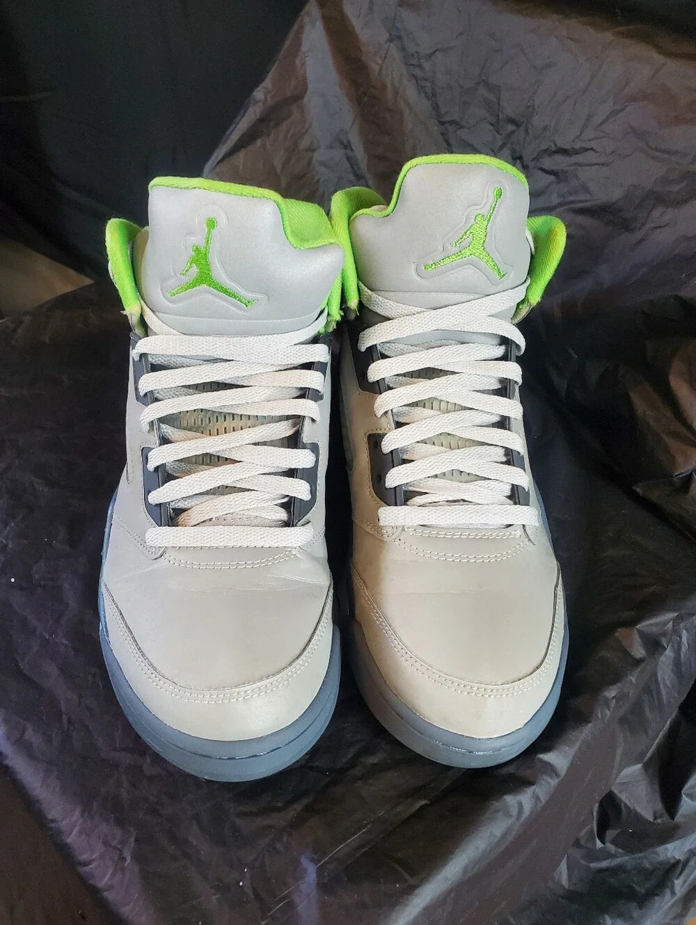 Nike Air Jordan 5 Retro - Grey/Neon Green